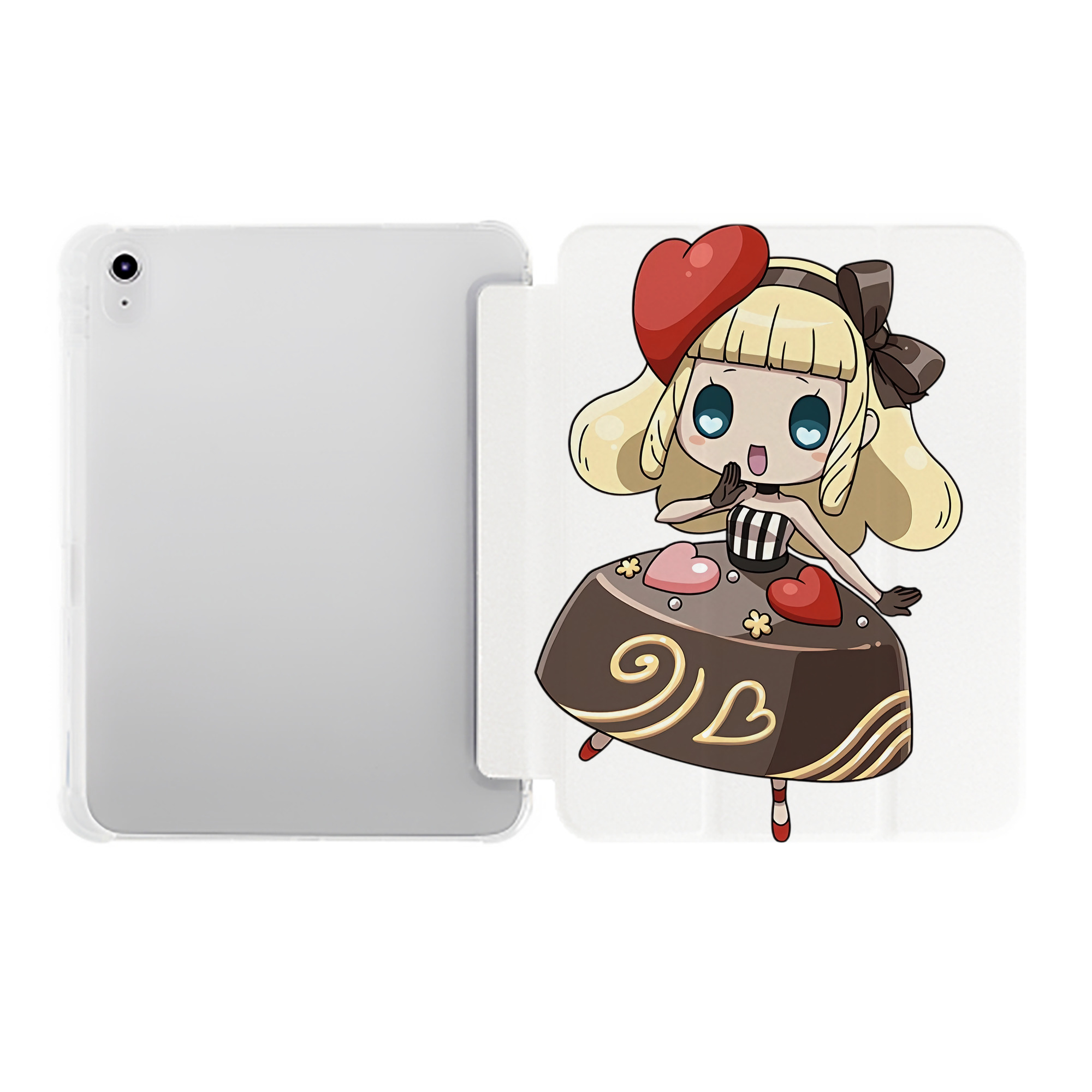 （画像用） 妖怪ウォッチ Yo-kai Watch IPad ケース ペン収納付き 三つ折りスタンド PUレザー×シリコン 対応機種9.5/10.5/10.9インチ